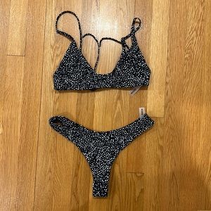 shein dalmatian print bikini